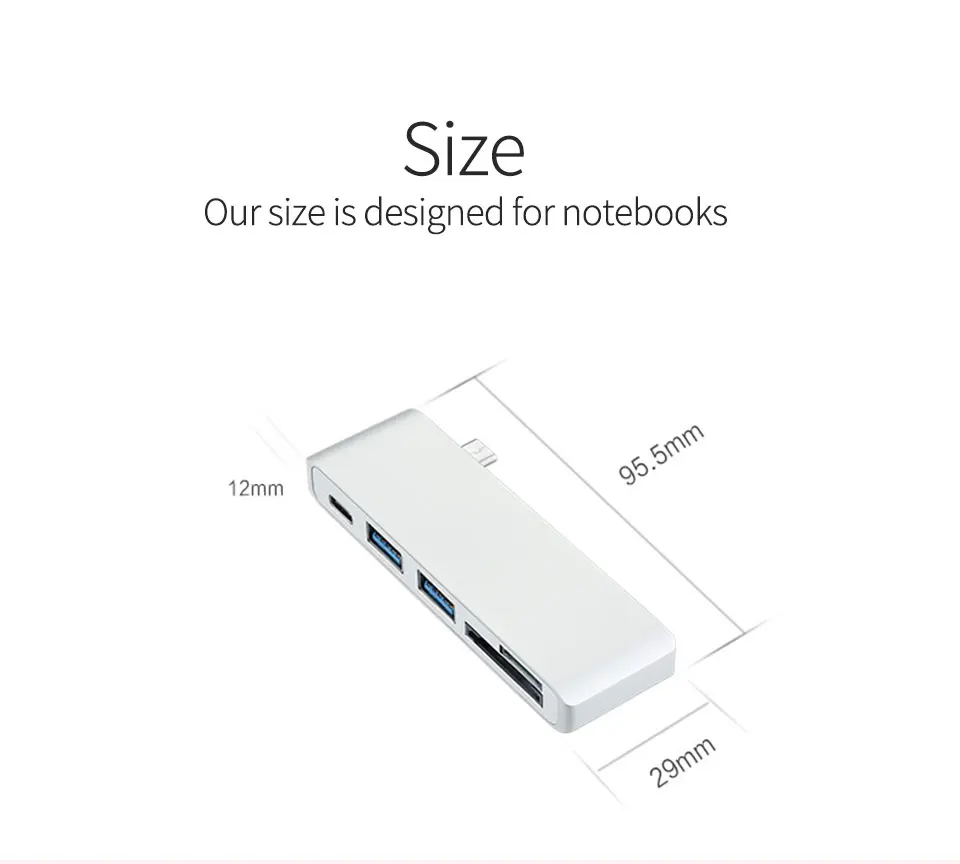 USB 3.1 Type C To  Hub Card Reader  Multiport Type-C Hub Thunderbolt 3 Convertor USB-C  charging for Macbook Pro Samsung  (8)