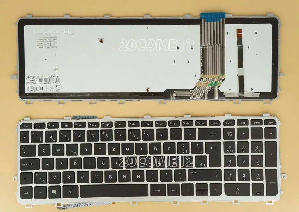 NEW FOR HP ENVY 15-J 17-J 15-J000 17-J000 Keyboard Backlit US
