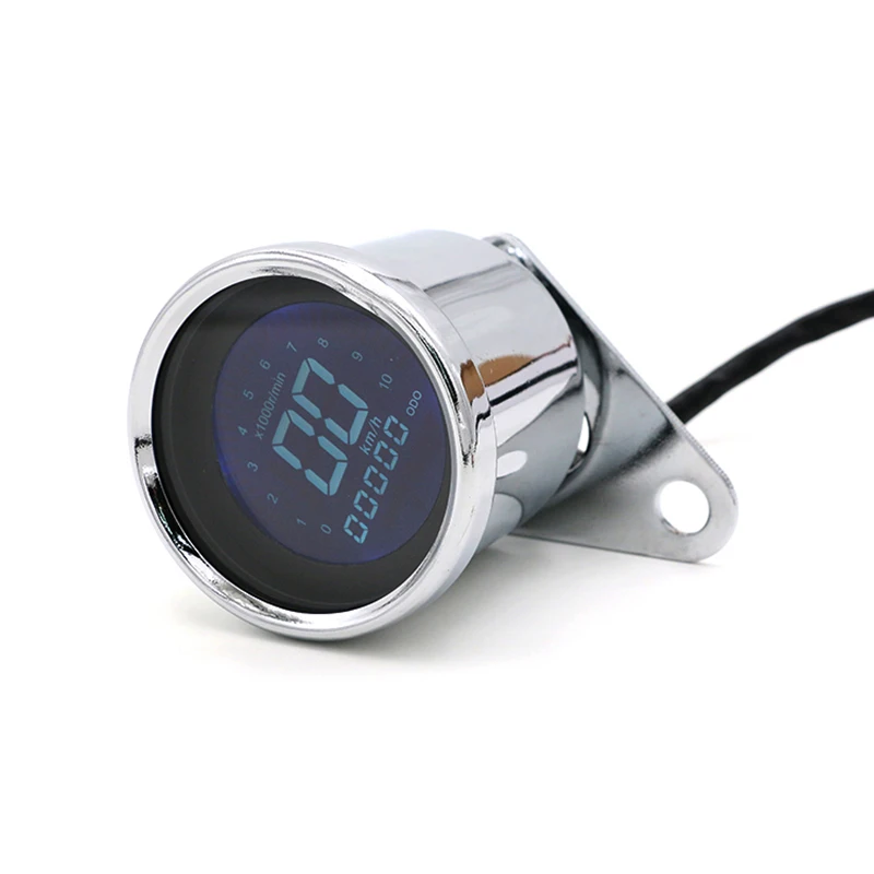 Nuoxintr Motorcycle Tachometer LED LCD Speedometer Fuel Gauge Assembly Universal For Harley Honda Yamaha Kawasaki Suzuki BMW KTM