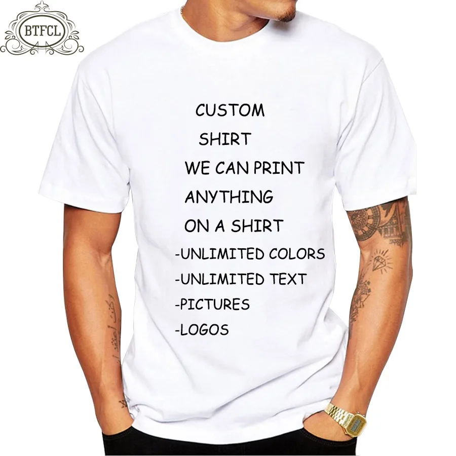 

Custom Personalized Women and Men T-Shirts Printing with your photo, text, logo, Working and Advertising Clothes