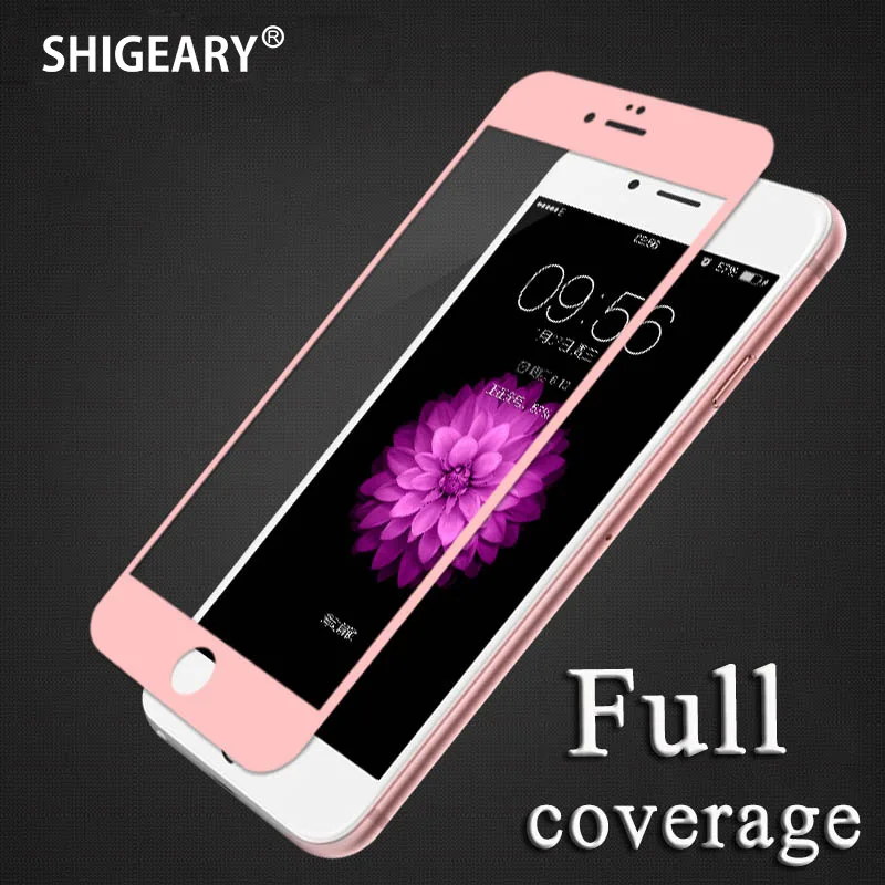 Screen Protector for iPhone 6 6S Plus Tempered Glass Film Full Coverage Protectors S Cover with 3D Round Edge | Мобильные телефоны