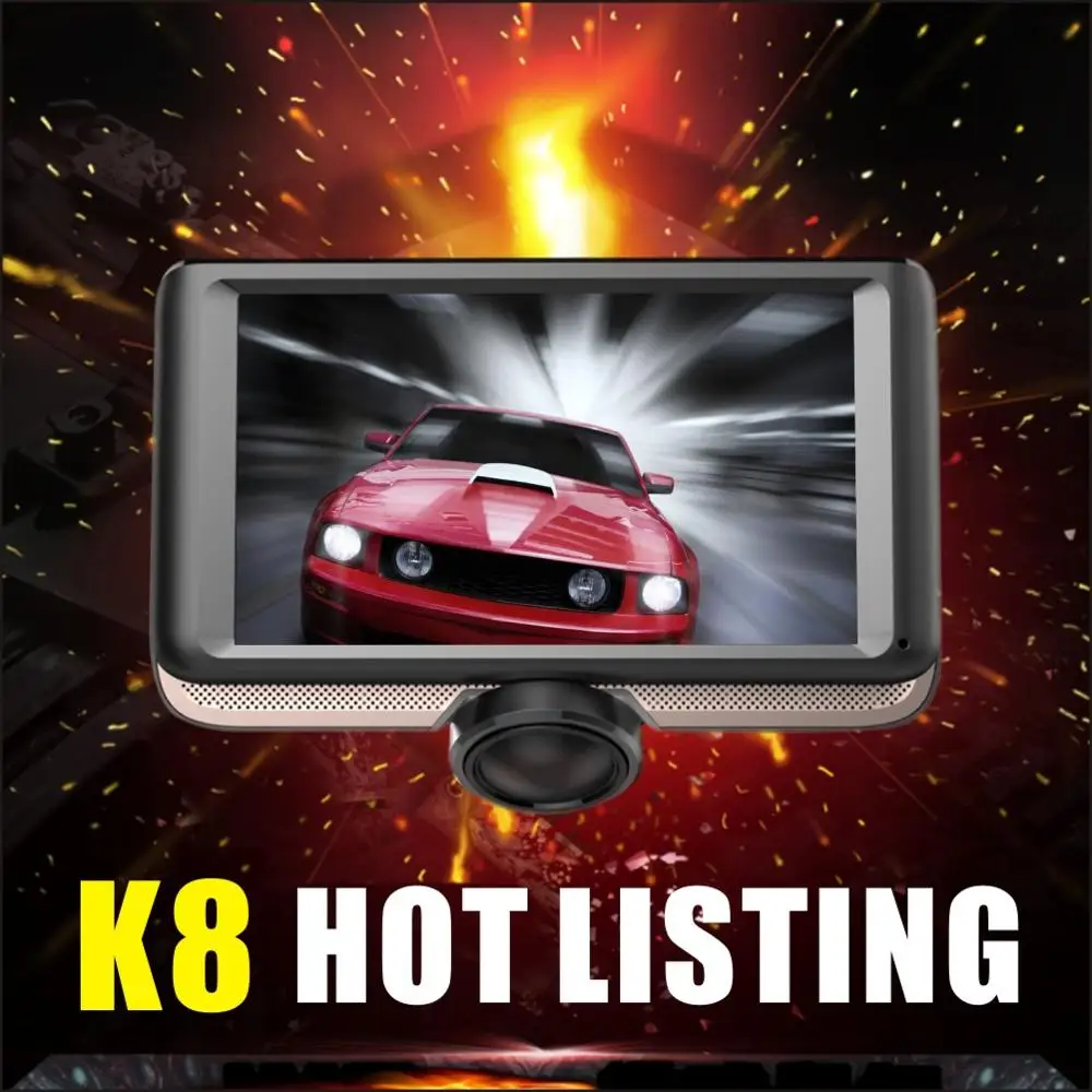 Автомобильный видеорегистратор Elebest K8 5 дюймов IPS сенсорный экран 360 градусов Full HD
