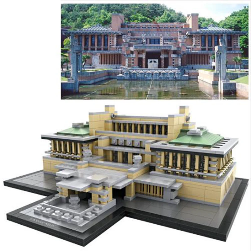 

LOZ World Famous Architecture Japan The Imperial Hotel Tokyo Mini 3D Model Building Blocks DIY Assembly Bricks Toys for Children
