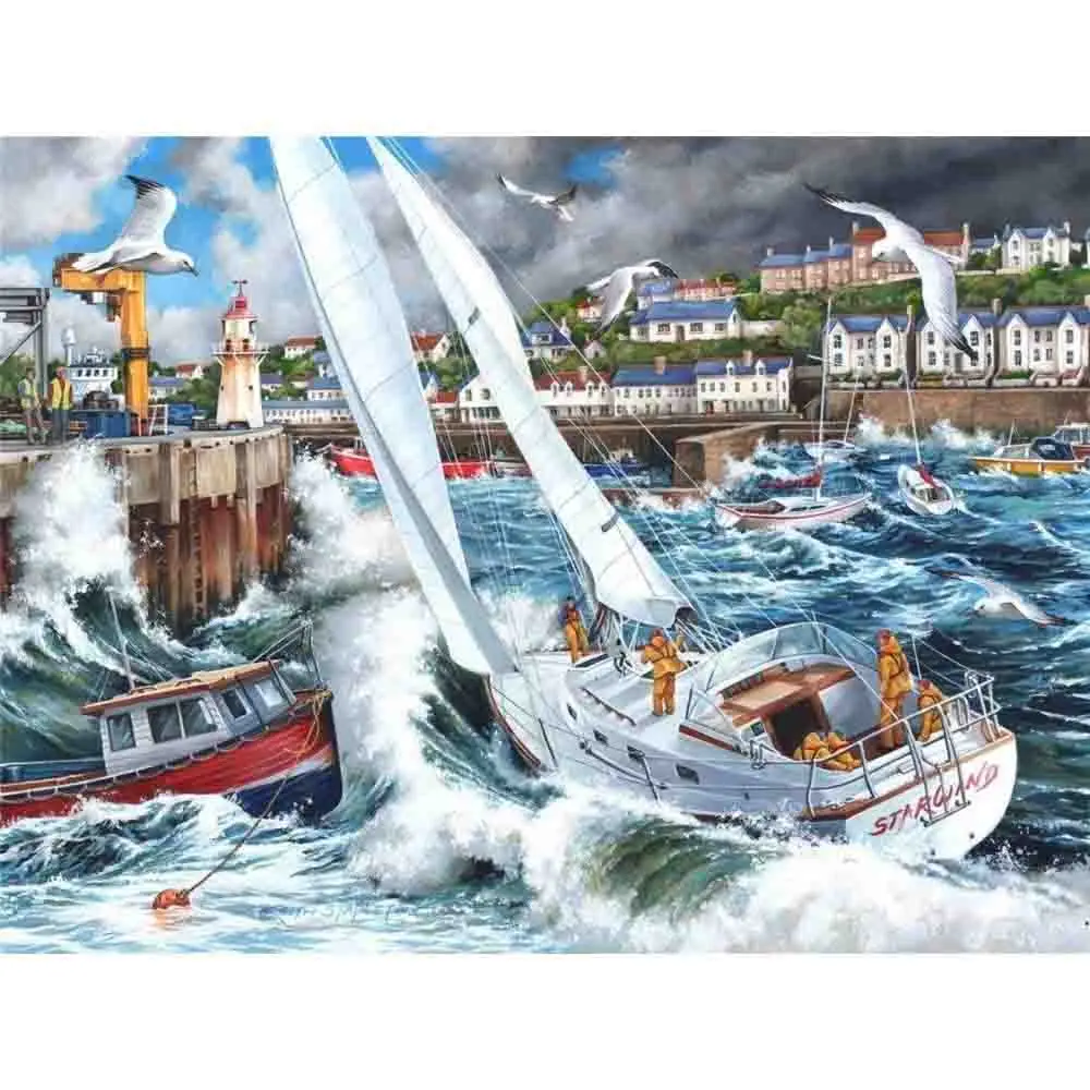 HUACAN-Diamond-Embroidery-Sailboat-5D-DIY-Diamond-Painting-Full-Square-Picture-Of-Rhinestone-Seaman-Decor-Home