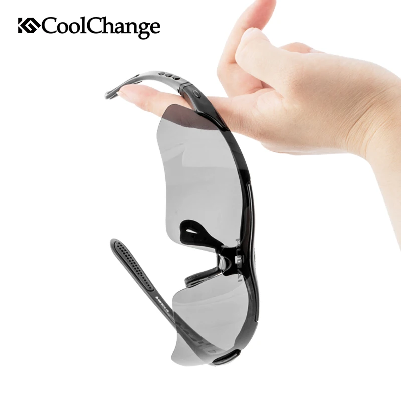 CoolChange Professional Polarized Cycling Glasses Bike Goggles Outdoor Sports Bicycle Sunglasses With 5 Lens Myopia Frame