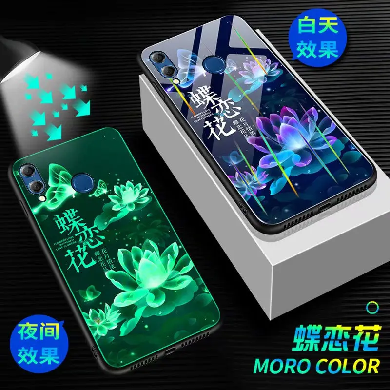 Style B11 Чехол для телефона Xiaomi Redmi 7, 6,2" светящийся яркий чехол из закаленного стекла для Xiaomi Redmi 7, силиконовые чехлы - Цвет: Style B11