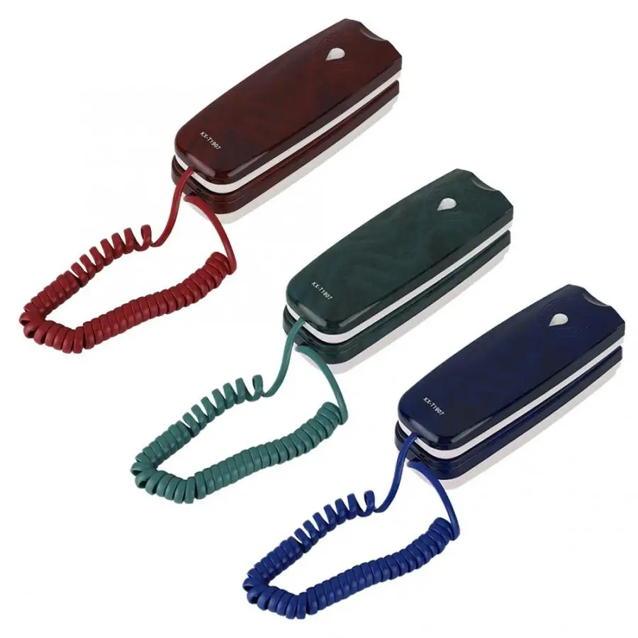 

Mini Samll Telephone Landline Wall Mount Landline Telephone Extension Home Phone For Hotel Family telephone