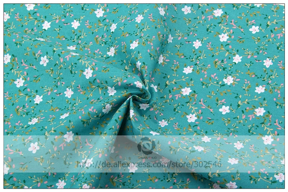 Shuanshuo цветок Дизайнер Тильда хлопок лоскутное Ткань для Вышивание Ткань S Комплект DIY куклы Костюмы 6 шт./лот 40*50 см