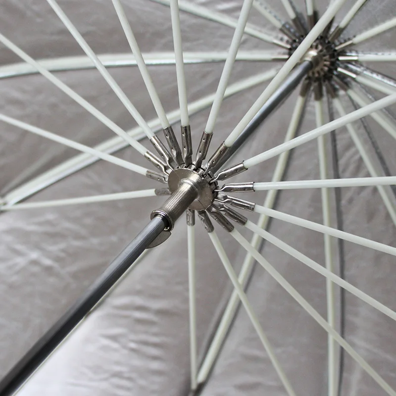 Светоотражающий зонт для фотосъемки 200 см, черный и серебристый мягкий светильник, студийный софтбокс для вспышки