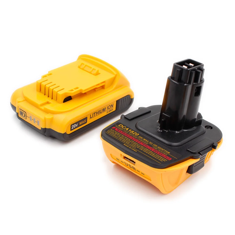 Для DCA1820 20v 18V USB адаптер работает с Dewalt MAX XR DCB200 DCB201 DCB203 DCB203BT DCB204 DCB205 DCB206 компактные