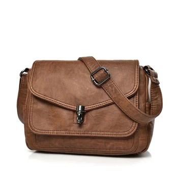 

2019 Small Flap Messenger Bags Real Cowhide Shoulder Bag High Quality Genuine Leather Crossbody Bags for Women bolsa feminina