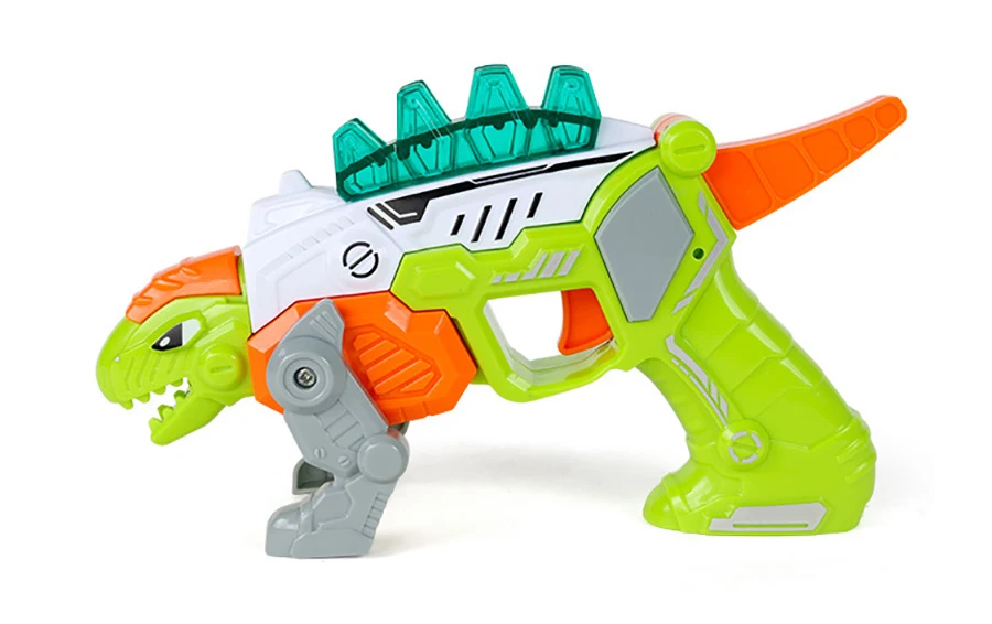 Детский Электрический игрушечный пистолет, звуковой светильник, пистолеты, развивающие интеллектуальные игрушки для детей, модель динозавра из мультфильма, игрушечное оружие для мальчиков, 006