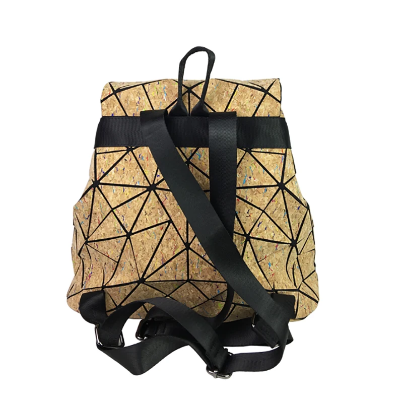 KAOGE, веганский рюкзак, натуральная пробковая сумка на цепочке, Женская Оригинальная дизайнерская сумка с клапаном, сумка на плечо для путешествий, для девочек, Геометрическая Сумка Bao