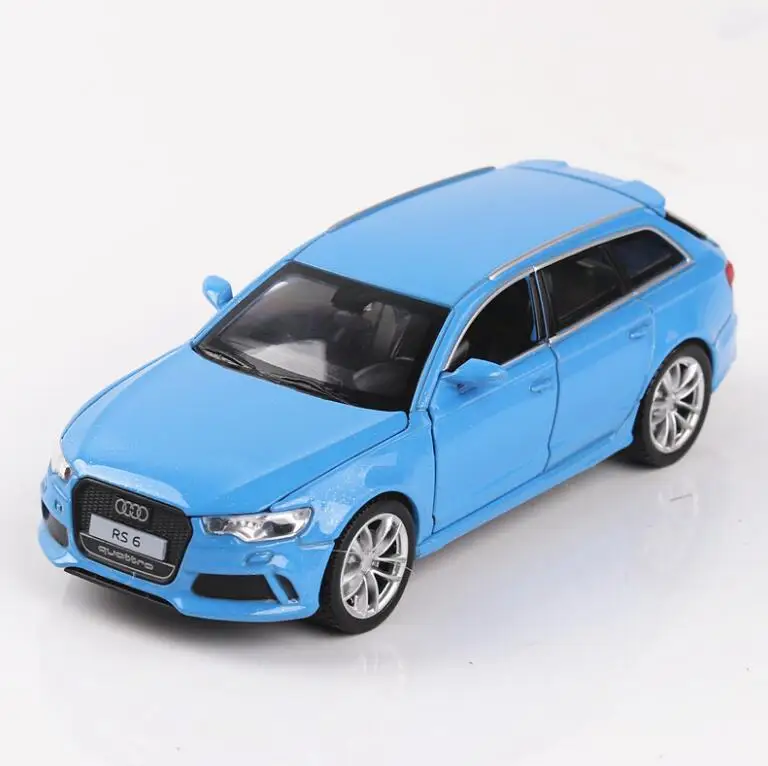 1/32 Diecasts & Toy Vehicles RS6 модель автомобиля со звуком и светом коллекционная машинка