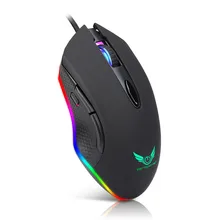 Высококачественная программируемая игровая мышь 6 кнопок RGB с подсветкой 4800 dpi USB оптическая игровая мышь для ПК ноутбука