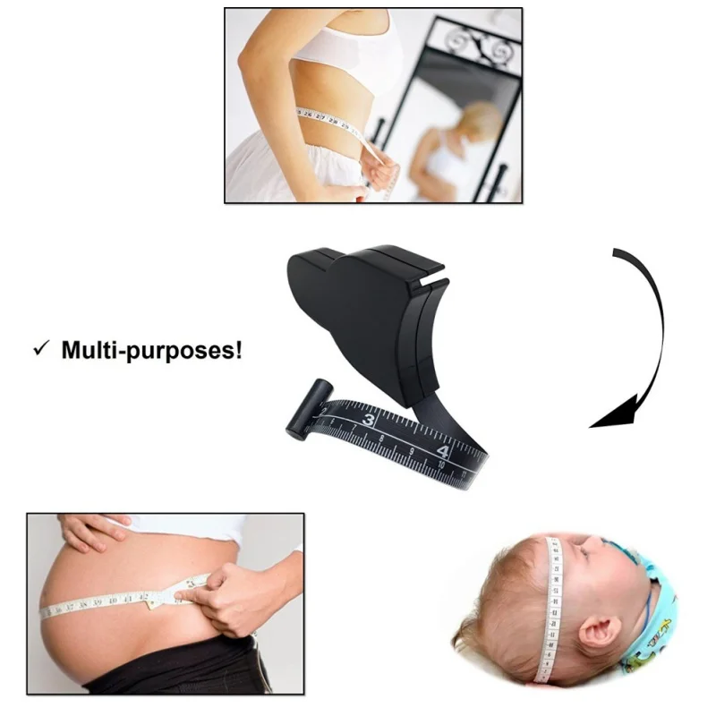 Skinfold тела жира суппорт измеритель телесного жира Skinfold измерения клейкие ленты с диаграммой измерения Открытый фитнес оборудования