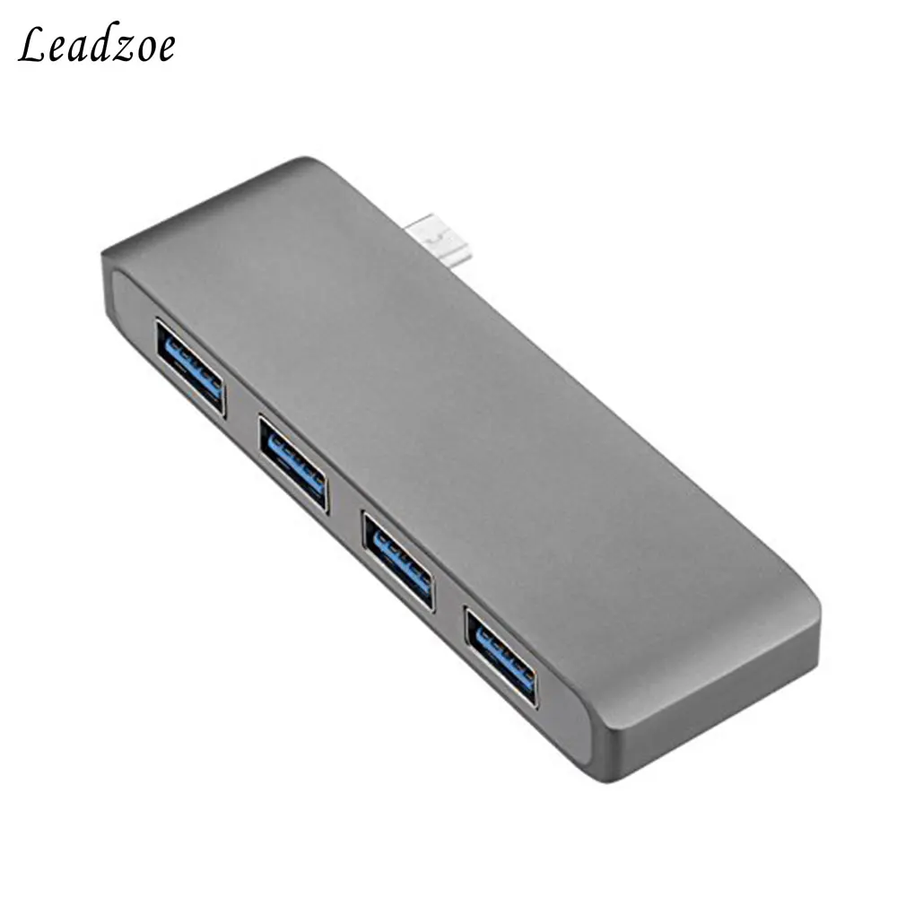 USB C концентратор Leadzoe Тип 3 0 4 порта сплиттер для Macbook Mac Pro/mini iMac ноутбук ПК и больше
