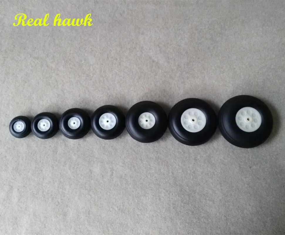 4pcs/lot PU Airplane Wheels diamete25/32/38/45/50/57/63/70/76mm Rubber Wheel For RC Airplane