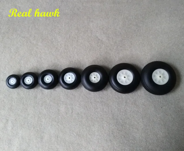 Special Offers 4pcs/lot  PU Airplane Wheels diamete25/32/38/45/50/57/63/70/76mm Rubber Wheel For RC Airplane Model And DIY Robot Tires