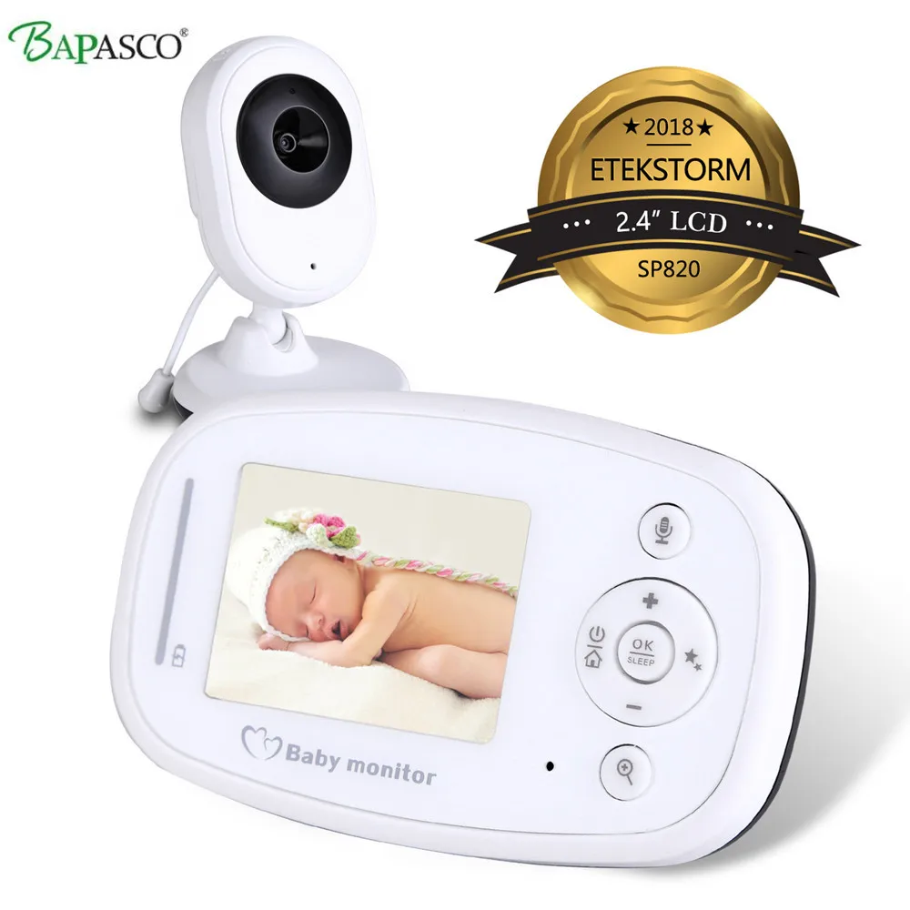 

2.4inch Wireless Baby Monitor Night Vision Camera Temperature Monitoring music play two way audio the eld video monitor camera