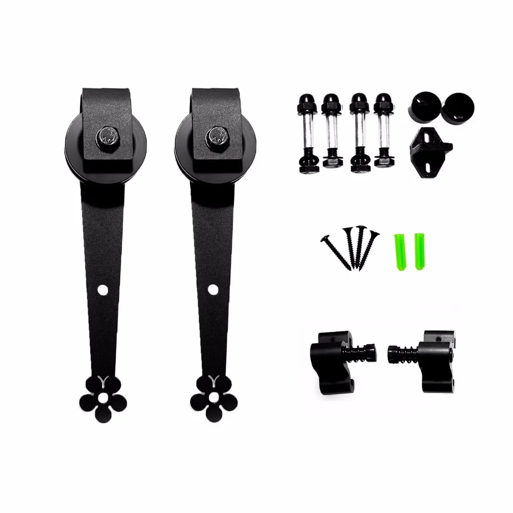 LWZH Sliding Barn Door Roller Sliding Closet Door Rail Track Roller for Interior Sliding Barn Door