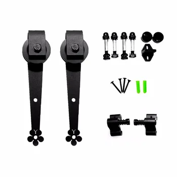 LWZH Sliding Barn Door Roller Sliding Closet Door Rail Track Roller for Interior Sliding Barn Door