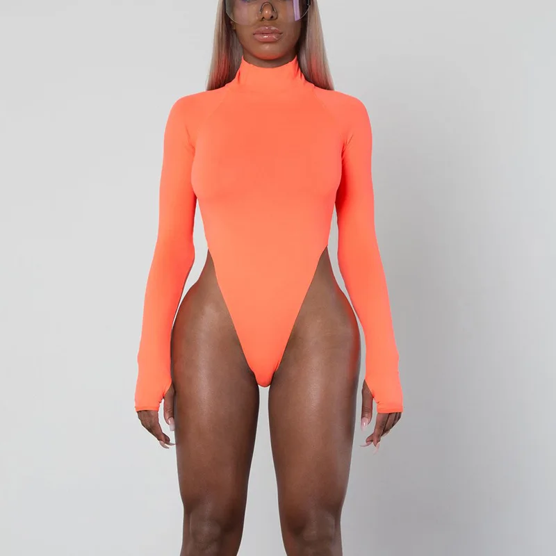 Snap buttons fall 2018 overalls for women jumpsuit sexy knitted bodycon romper  turtleneck bodysuit long sleeve overalls