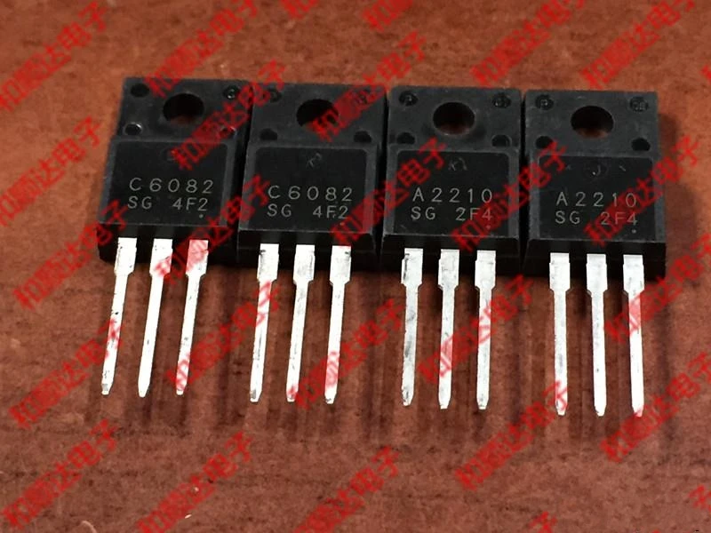 

Free shipping 20pcs/lot 2SA2210 2SC6082 A2210 C6082 (20PCS A2210 + 20PCS C6082 ) TO-220F