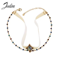 JOOLIM Jewelry Wholesale/2017 Trendy America Style Suede Choker Necklace Crystal Choker Fashion Jewelry JOOLIM Jewelry Wholesale/2017 Trendy America Style Suede Choker Necklace Crystal Choker Fashion Jewelry
