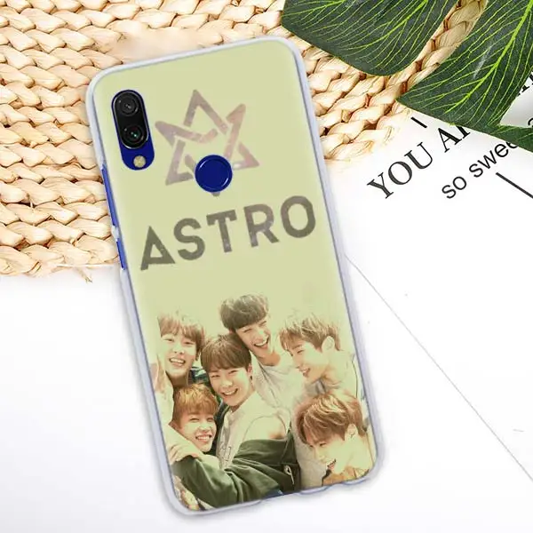 Чехол для мальчиков KPOP ASTRO band для Xiaomi Redmi Note 7 Pro 7 6 5 Plus 5A 6A 4X S2 GO Pocophone F1 чехол для телефона Coque - Цвет: 09