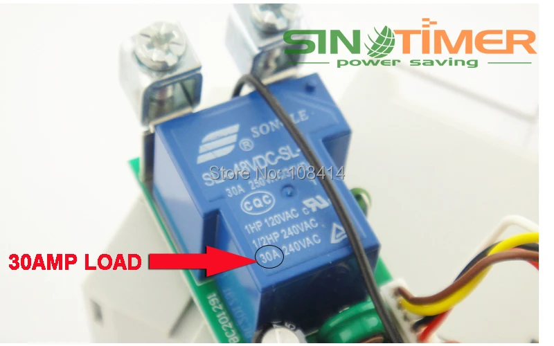 SINOTIMER 30AMP Load 220V Programmable Digital TIMER SWITCH Relay ...