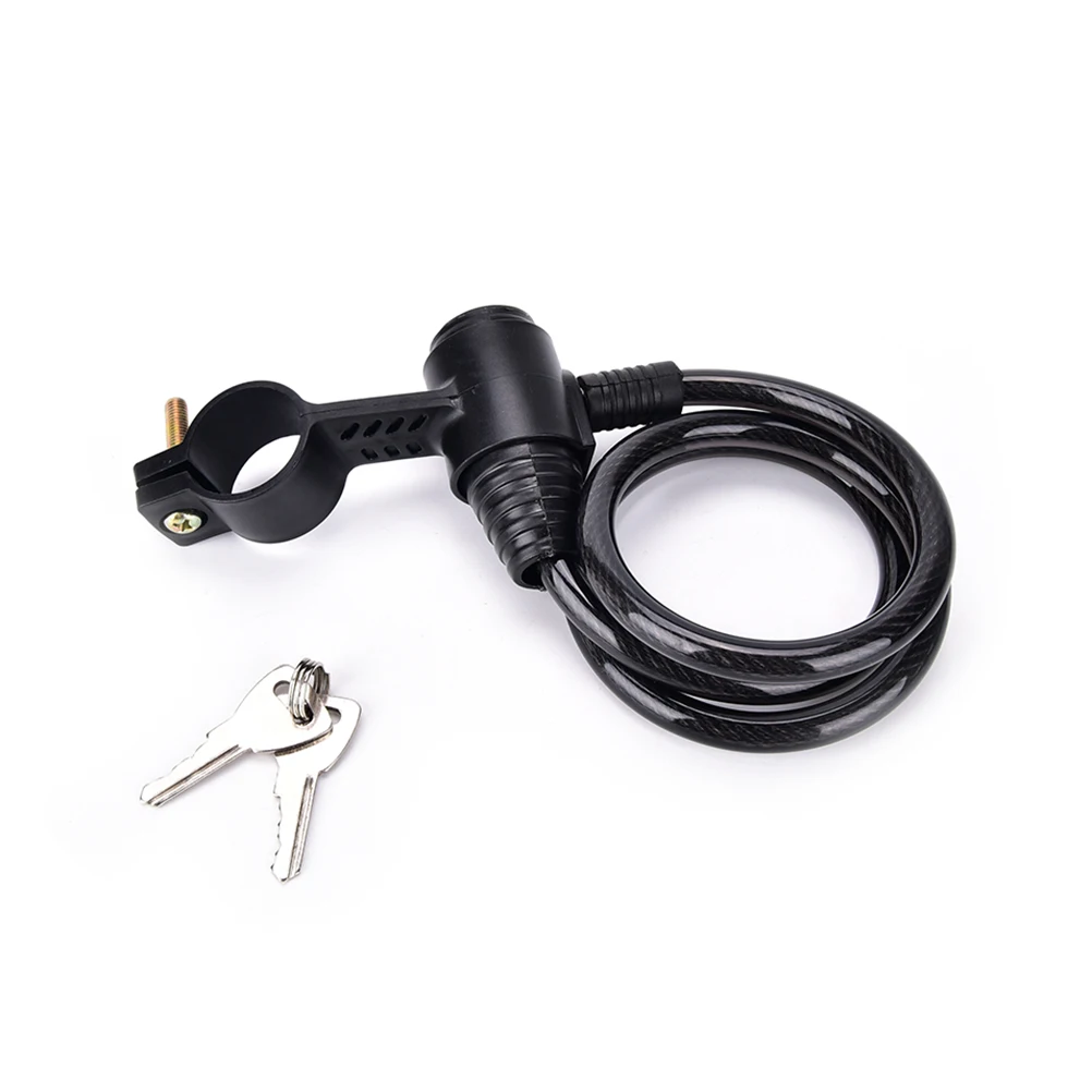 Universal Anti theft Ring Wire Rope Lock Security Lock Steel Spiral