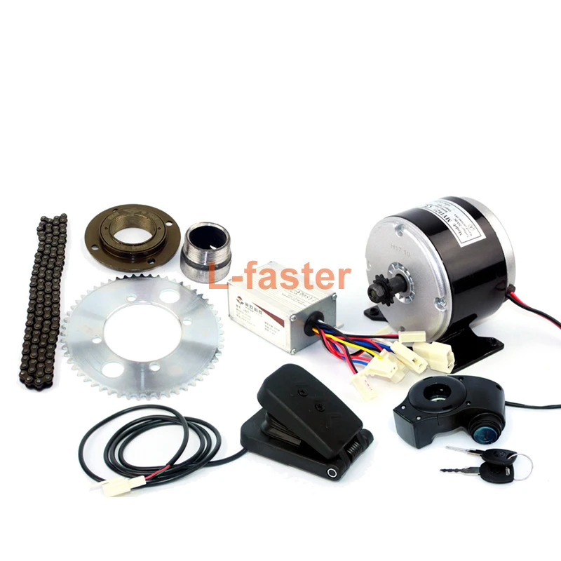 Sale 24V 250W Electric Engine Kit For Child Karting Homemade Electric Crazy Cart Power Kit High Speed Brushed DC Motor Use 25H Chain 1