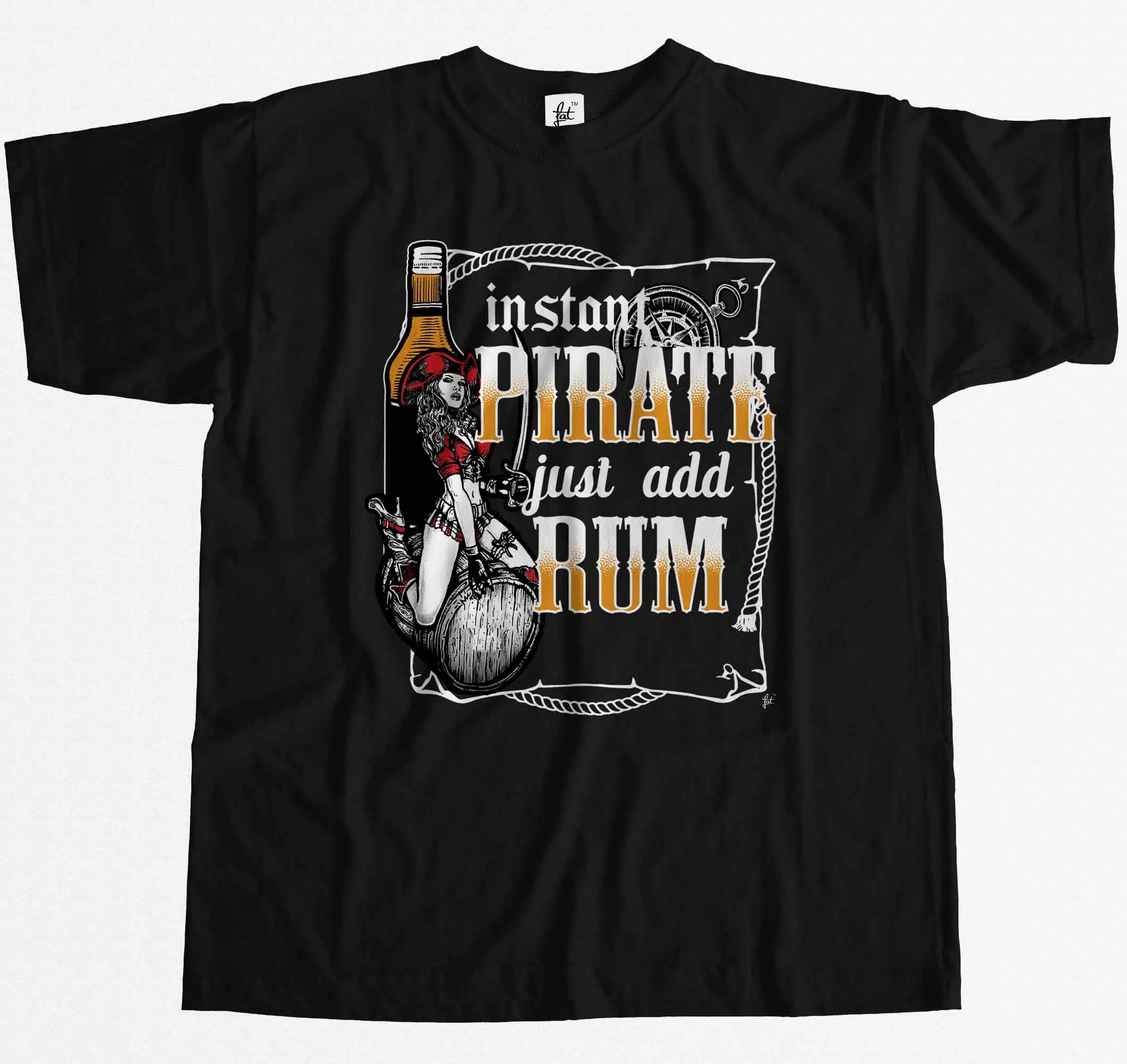 Instant Pirate Just Add Rum Sexy Captain Pirate Mens T Shirt-in T ...