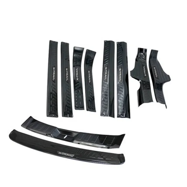 10PCS stainless steel Car door cover inside and outside door sill plate