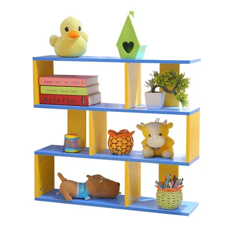 

Bookcase Living Room Furniture Home Furniture Color kids bookshelf storage rack book stand wood 80*20*73 cm estanteria infantil