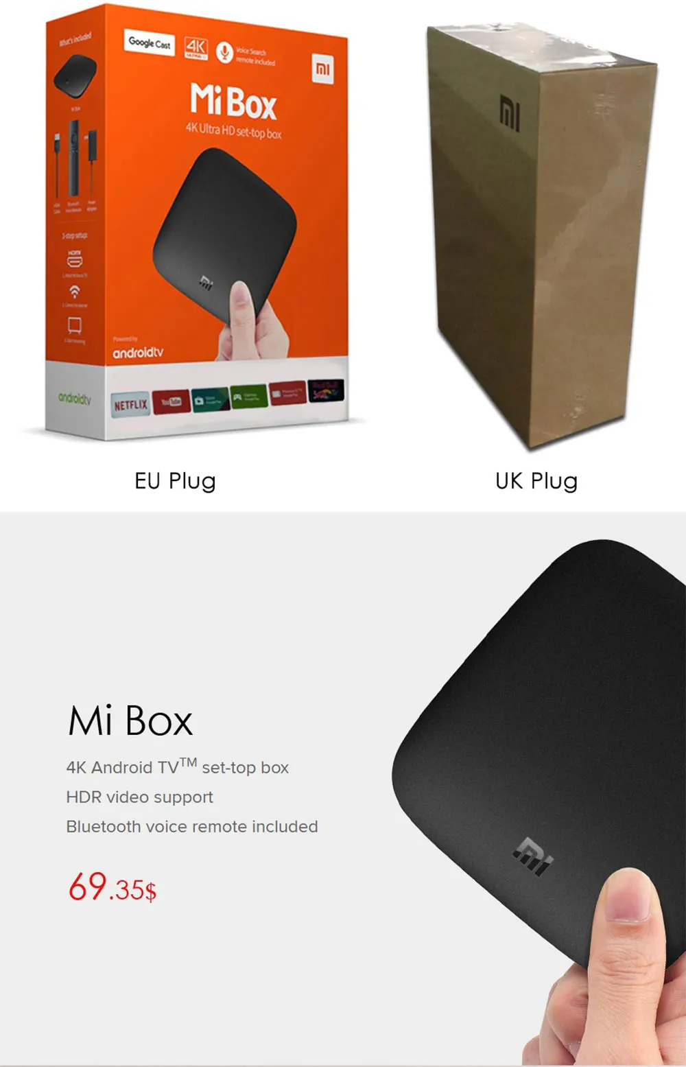 XIAOMI MI BOX 4K – הסטרימר הכי טוב ברשת! – תומך סלקום TV, סטינג, נטפליקס 4K ועוד רק ב- 52.98 $ ! 2 detail_01