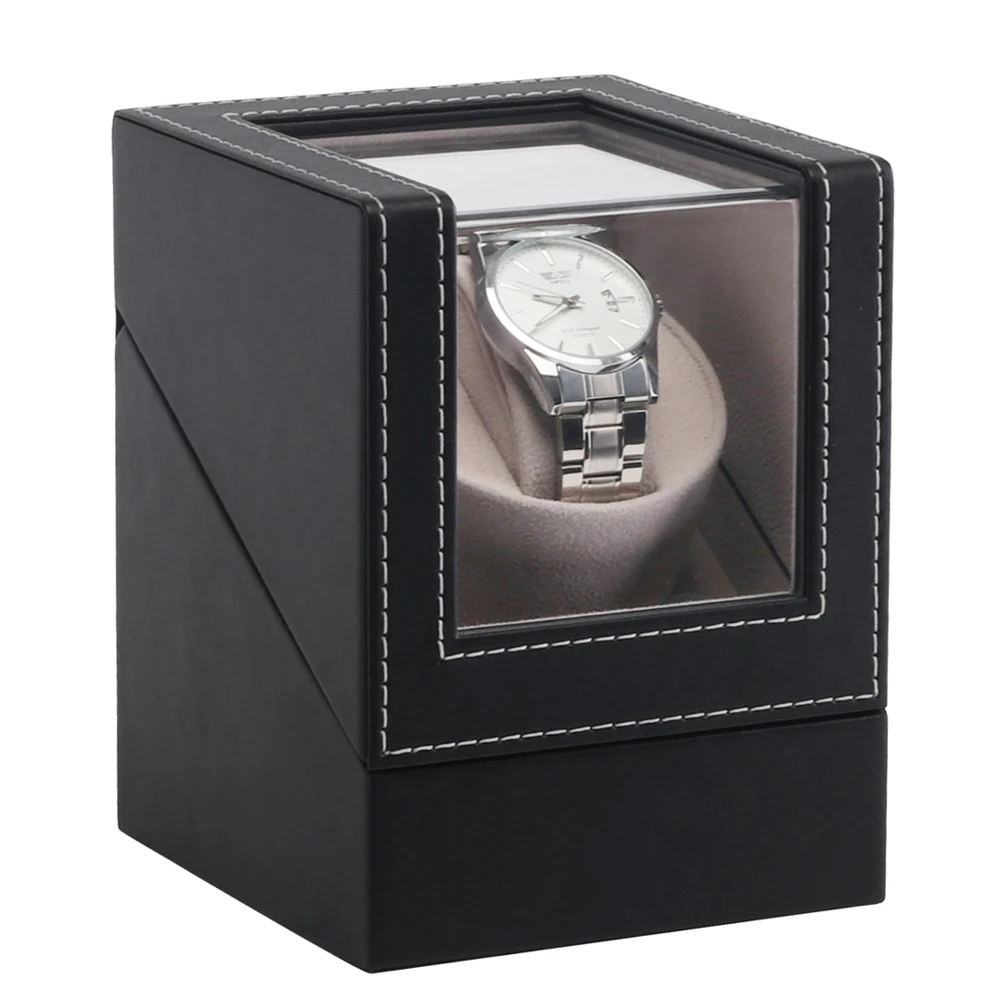 

Organizer Motor Shaker Case Collection PU Leather Automatic Mechanical Display Box Shopping Mall Wristwatch Watch Winder Holder