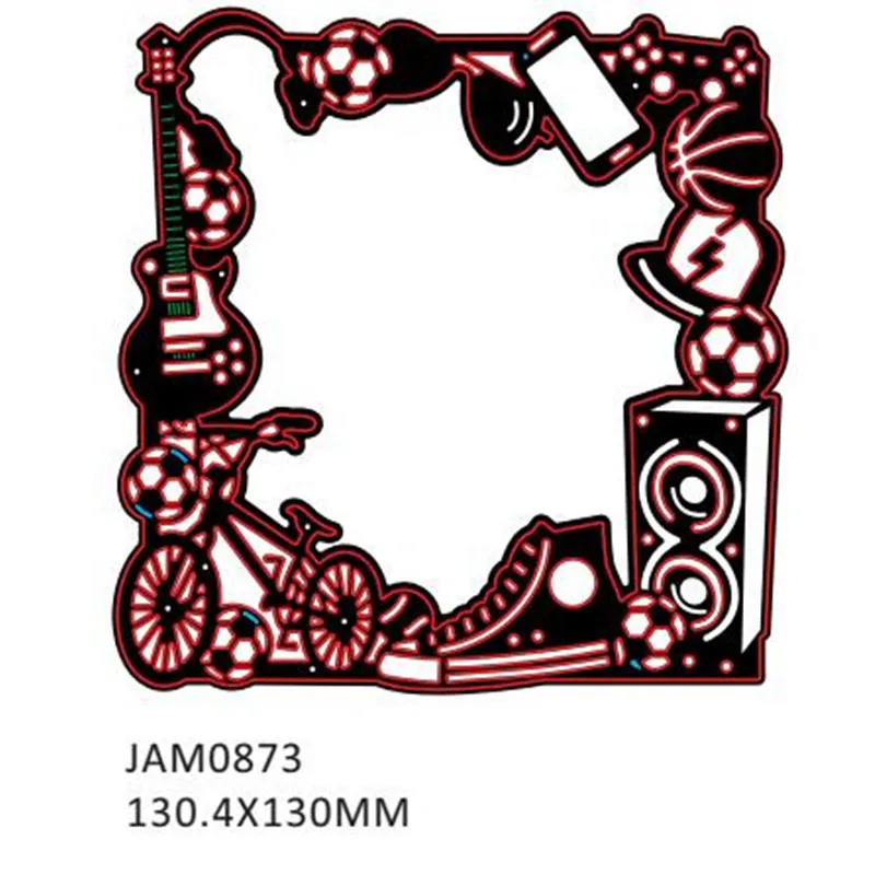 Металлические режущие штампы дикие мальчики гаджет рамочный Трафарет DIY Скрапбукинг альбом украшение ремесло штамповка тиснение 30*130 мм