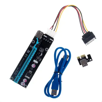 

USB3.0 1x to 16x Extender Riser Card Adapter SATA Power Cable PCI-E Express BEST