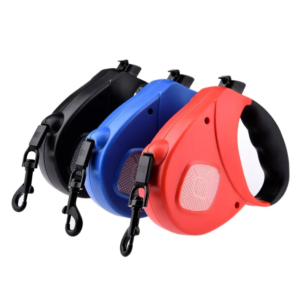 

5M High Quality Dog Retractable Leash Pet Traction Rope Belt Luminous Leash Convenient Durable Puppy Pets Leashes for Dogs Cats