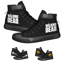 Американский ТВ ходячие мертвые кроссовки парусиновая обувь мужская повседневная Вулканизированная обувь для отдыха