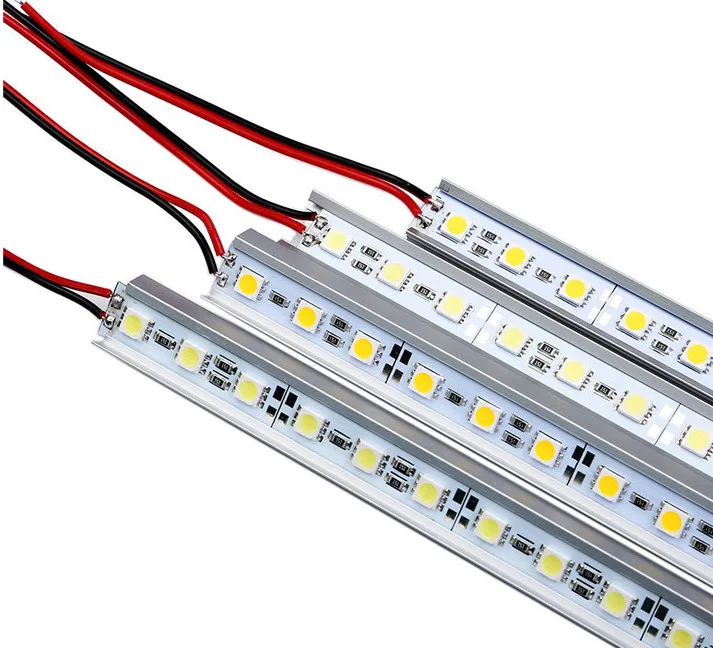 5050 светодиодный свет бар Nonwaterproof 5050 SMD 36 светодиодный 50 см светодиодный Жесткая Газа DC 12 В светодиодный трубки витрина кабинет Светодиодный