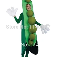 Талисман горох костюм талисмана Пользовательские косплей костюм персонажа из мультфильма карнавальный костюм маскарадный костюм партии