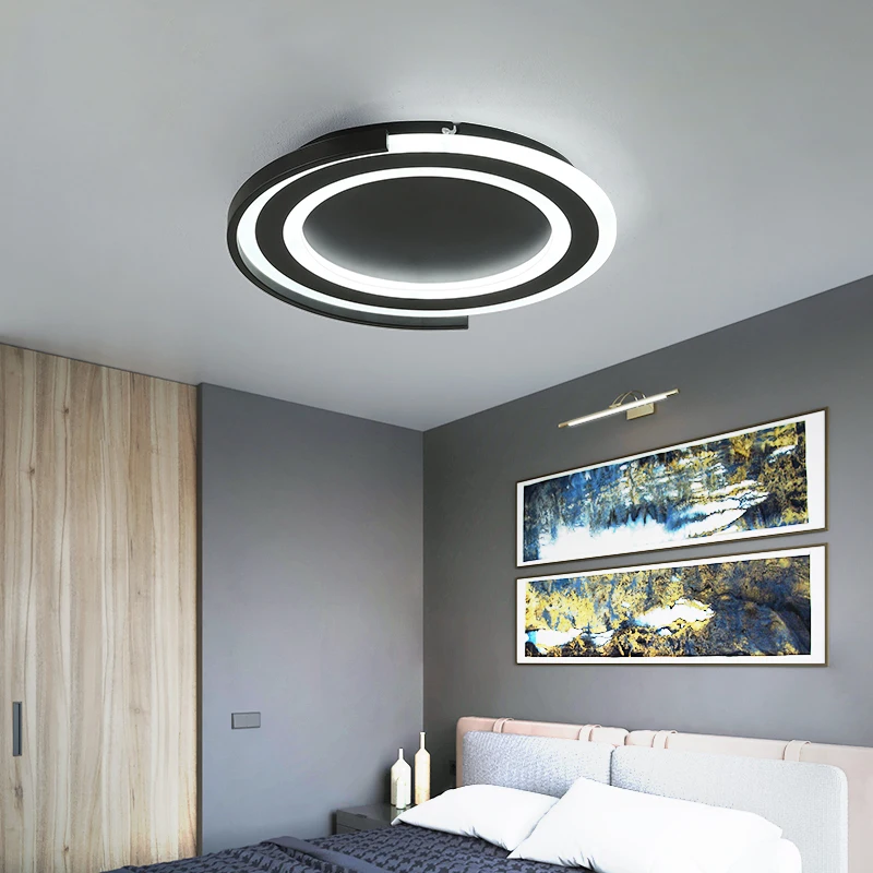 Simple luces de techo LED lámpara de Iluminación para cocina salón dormitorio plafonnier led moderne lámpara de techo