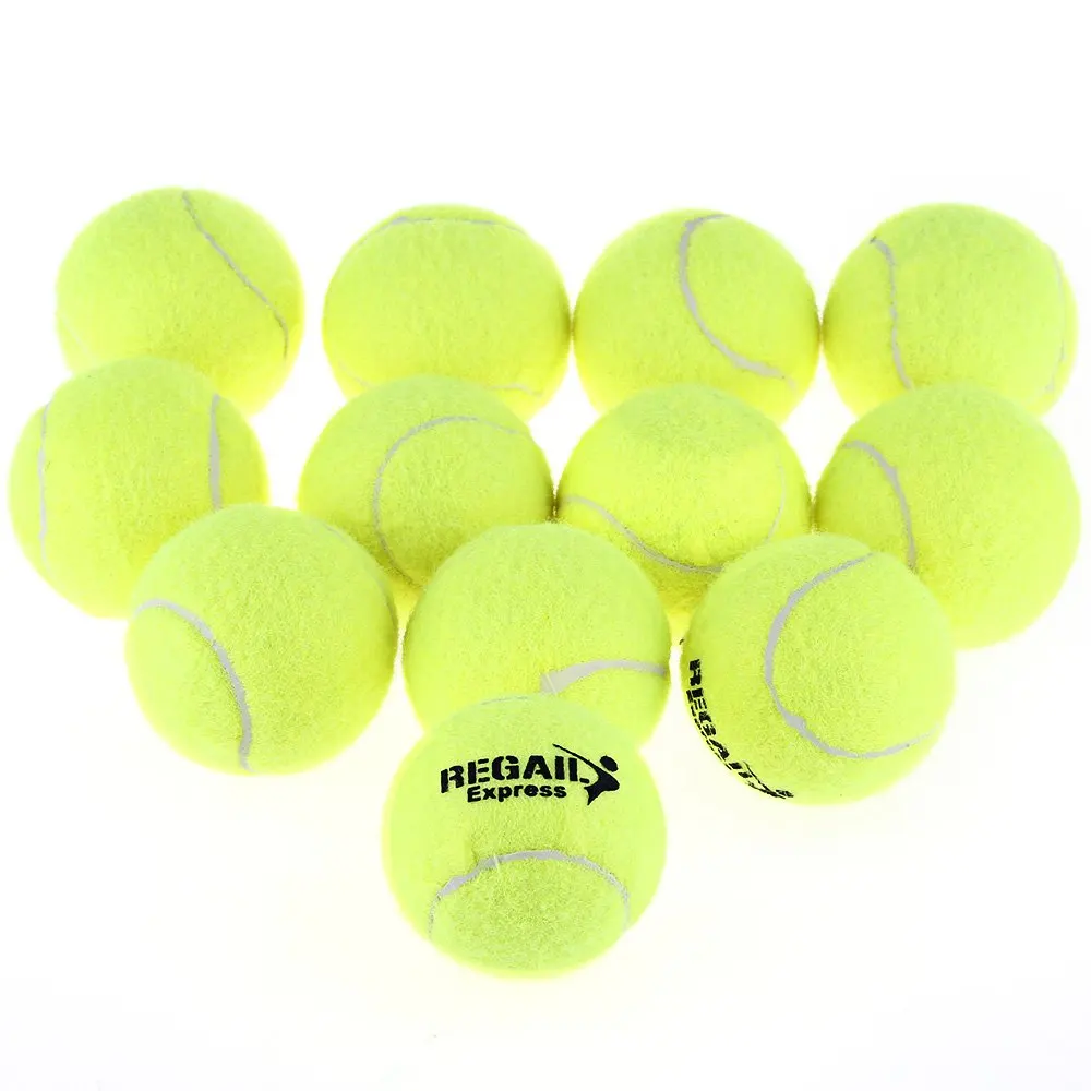 High Elasticity 12pcs/set Training Tennis Ball Durable Natural Rubber
