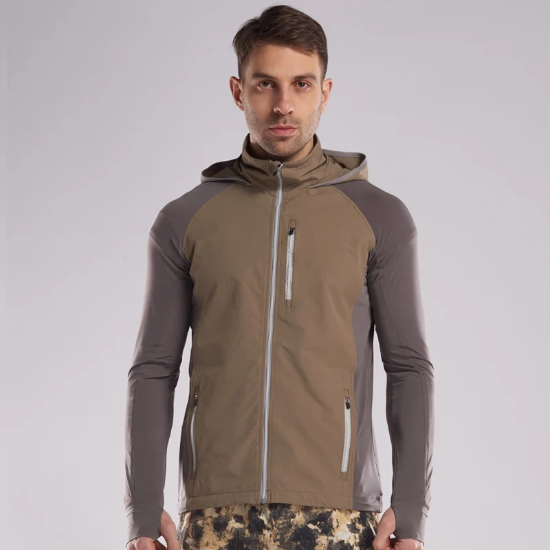 

Men's Hiking Hoodie UV Sun Proterction Fishing Jacket Clothes Shirt Sportswear Fast Drying Clothing