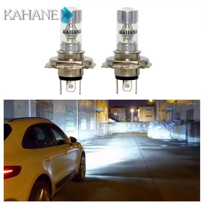 2PCS H4 LED Fog Lights Headlight Bulbs 60W Flexible Daytime Running