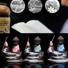 Курильница, горелка, маленький монах, дымоход, ручная работа, украшение для офиса