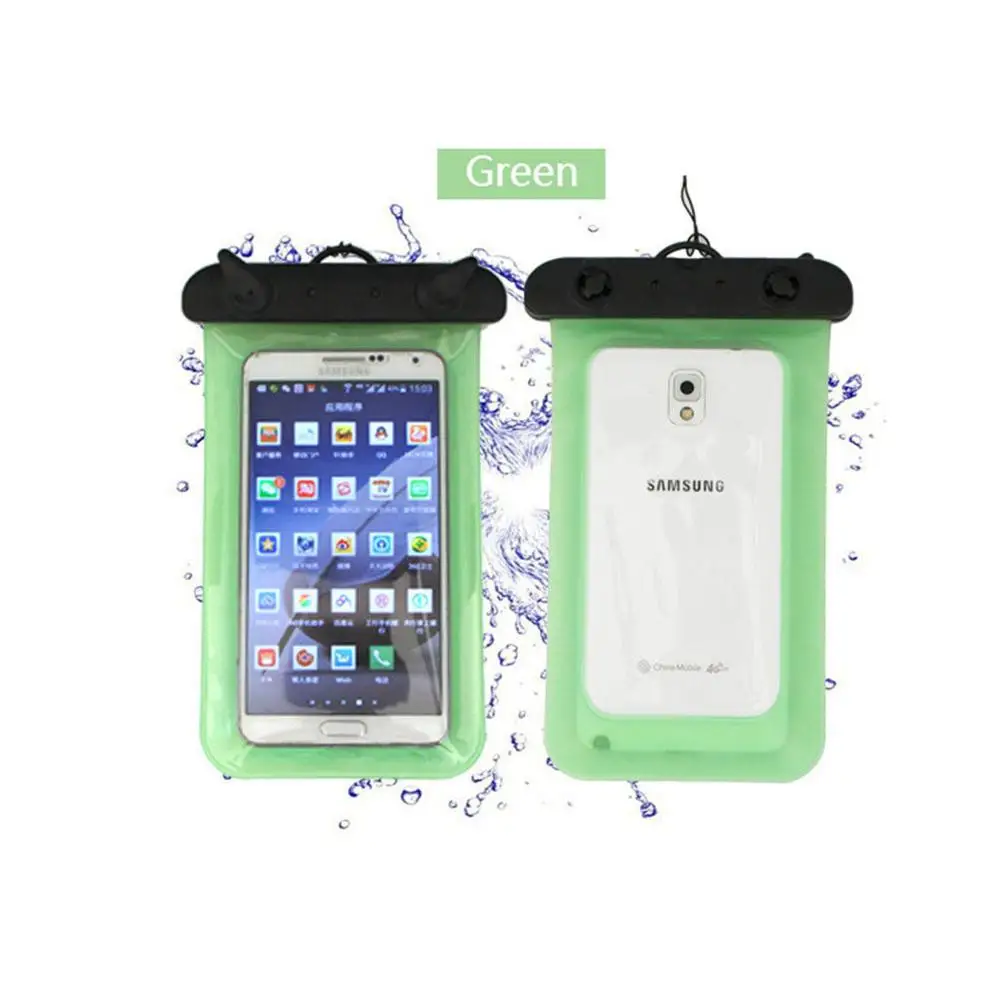 Водонепроницаемый чехол для подводного плавания, сухой Чехол для мобильного телефона - Цвет: fruit green